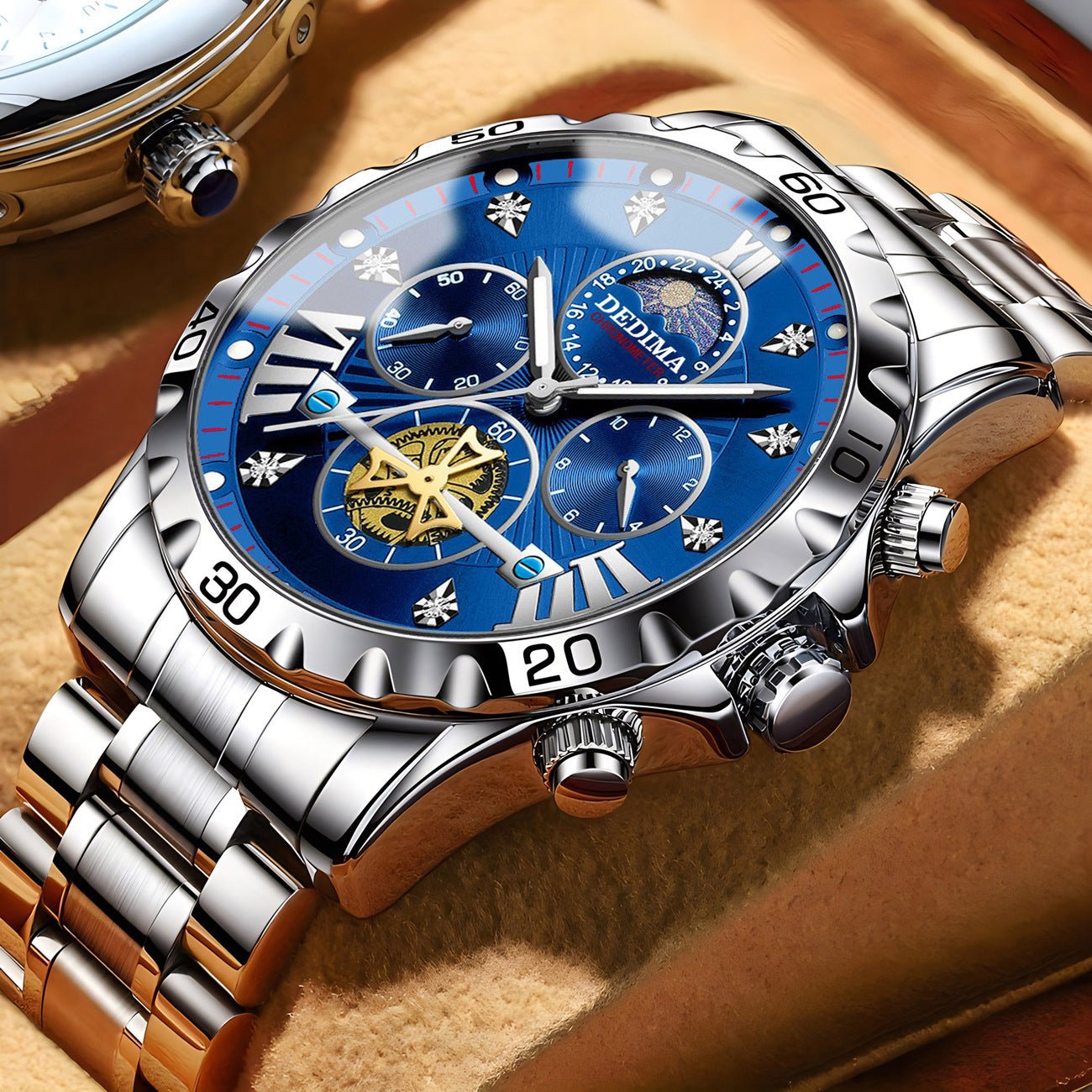 Business Luminous Waterproof Flywheel Quartz Watch - Oopsdadforgot.com