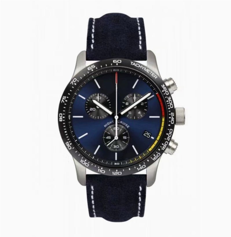 Mens Fashion Calendar Leather - Strap Quartz Watch - Oopsdadforgot.com