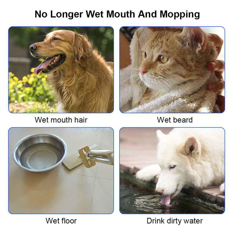 1.5L Cat Dog Water Bowl Carried Floating Bowl Anti - Overflow Slow Water Feeder Dispenser Pet Fountain ABS&PP Dog Supplies - Oopsdadforgot.com