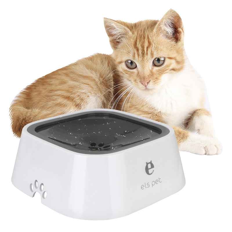 1.5L Cat Dog Water Bowl Carried Floating Bowl Anti - Overflow Slow Water Feeder Dispenser Pet Fountain ABS&PP Dog Supplies - Oopsdadforgot.com