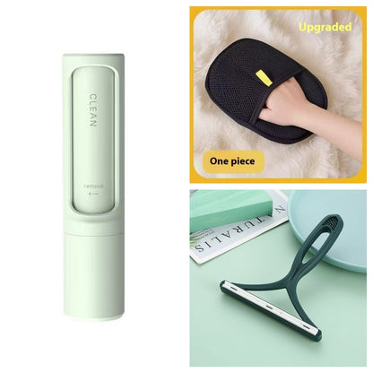 2 - 1 Reusable Pet Hair Remover Brush Lint Roller Portable Effective Self Cleaning Tool for Cat Dog Fur Hair Dust Removal Brush - Oopsdadforgot.com