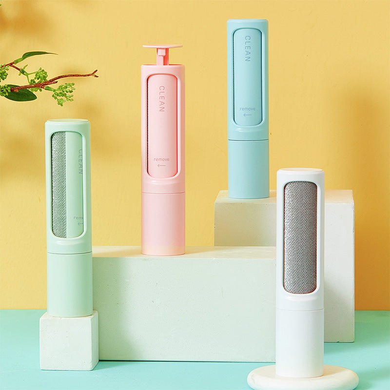 2 - 1 Reusable Pet Hair Remover Brush Lint Roller Portable Effective Self Cleaning Tool for Cat Dog Fur Hair Dust Removal Brush - Oopsdadforgot.com
