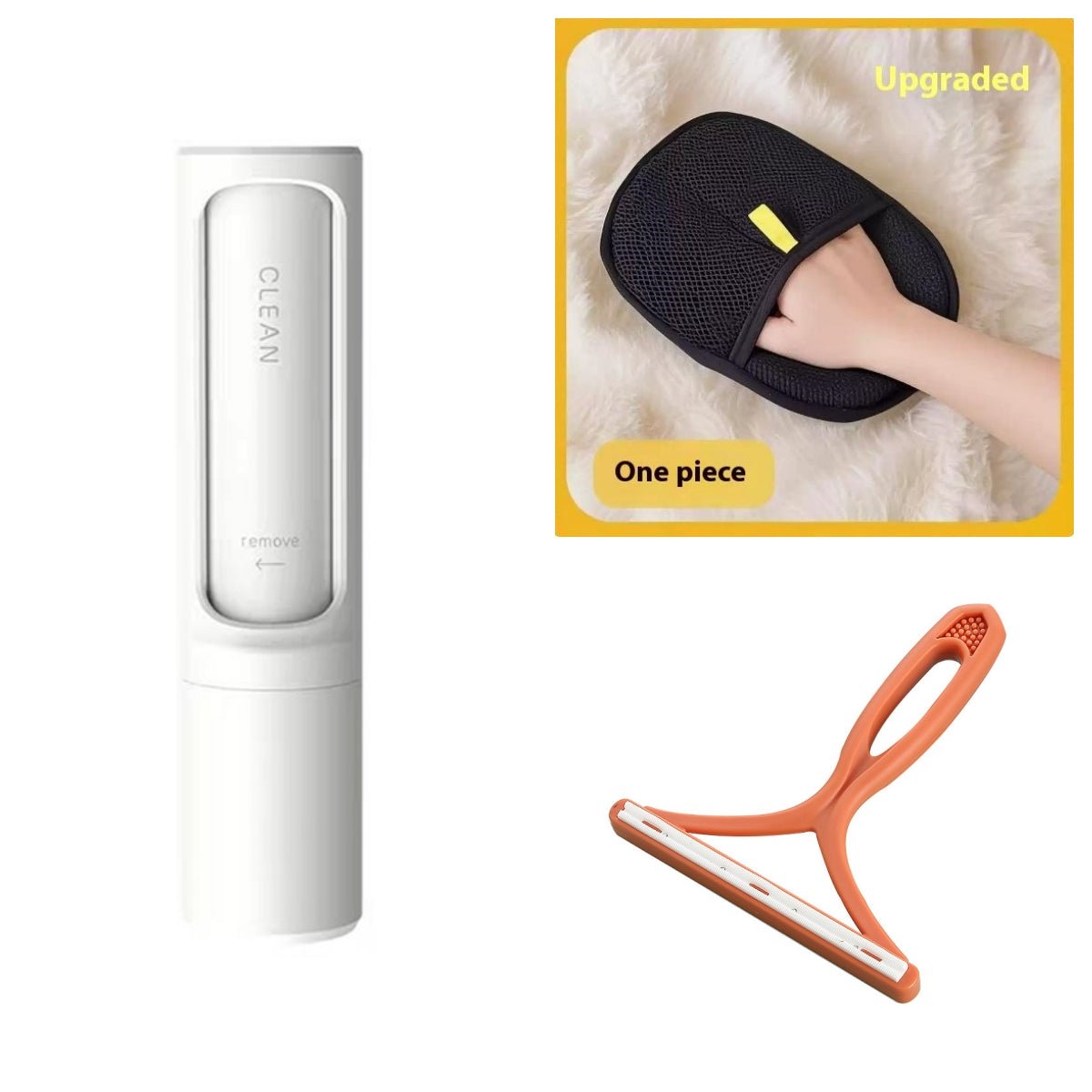 2 - 1 Reusable Pet Hair Remover Brush Lint Roller Portable Effective Self Cleaning Tool for Cat Dog Fur Hair Dust Removal Brush - Oopsdadforgot.com
