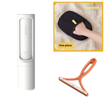 2 - 1 Reusable Pet Hair Remover Brush Lint Roller Portable Effective Self Cleaning Tool for Cat Dog Fur Hair Dust Removal Brush - Oopsdadforgot.com