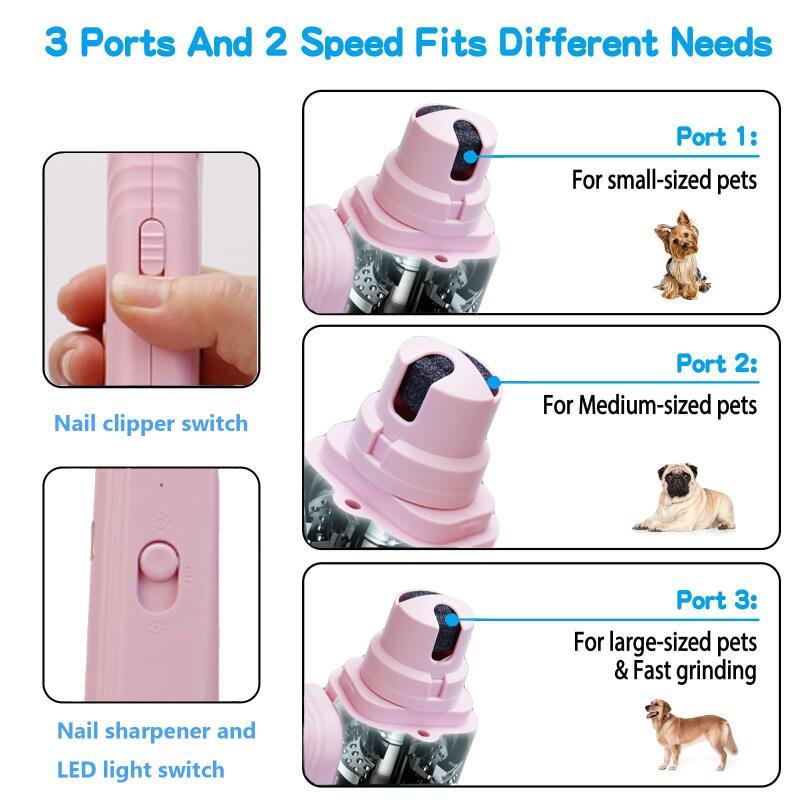 2 In 1 Pet Nail Clippers With Led Light Dog Cat Special Blood Line Scissors Multifunction Animals Paw Nail Trimmer Pet Supplies - Oopsdadforgot.com