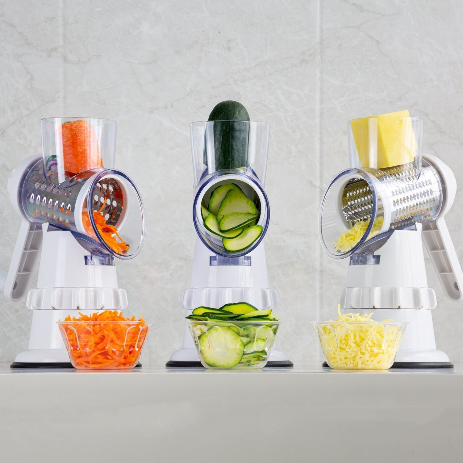 3 In 1 Vegetable Slicer Manual Kitchen Accessories Grater For Vegetable Cutter Round Chopper Mandolin Shredder Potato Home Kitchen Supplies Kitchen Gadgets - Oopsdadforgot.com