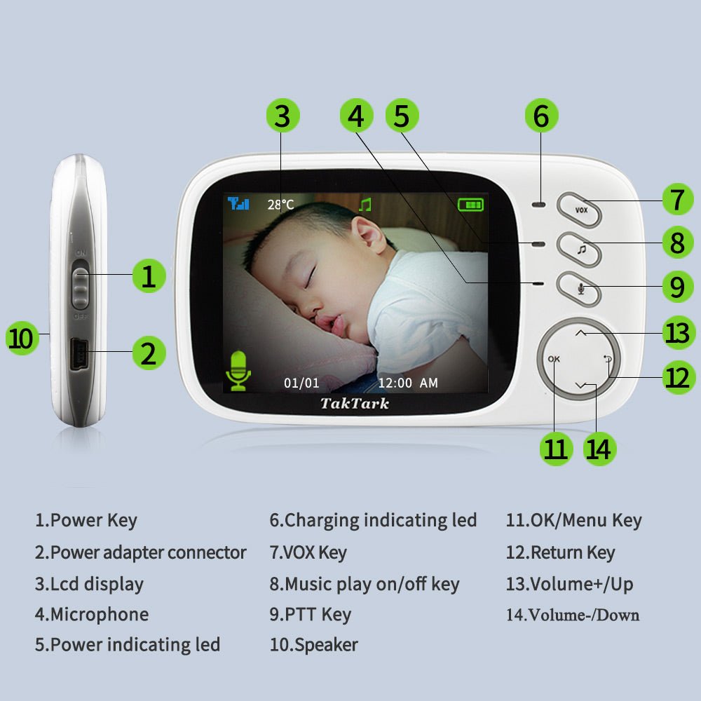 3.2 Inch Digital Baby Care Device - Oopsdadforgot.com