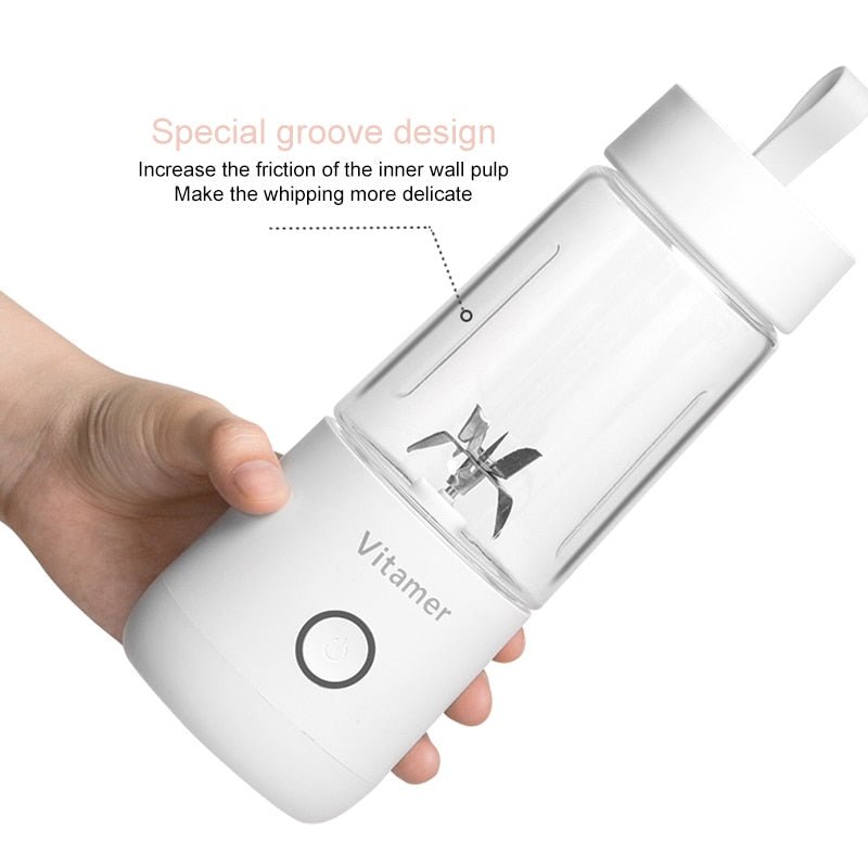 350ml Portable Blender Juicer Electric USB Rechargeable Mixer Smoothie Slushy Cup Juice Blender Bottle USB Charging Kitchen Gadgets - Oopsdadforgot.com