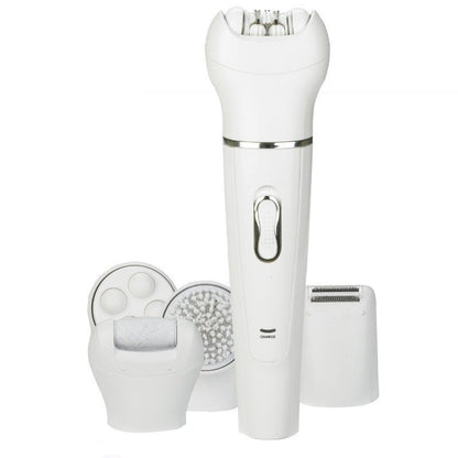 5 in 1 Multi - Functional Portable Face and body Skin Care Electric Massager Scrubber with Facial Latex Brush - Oopsdadforgot.com