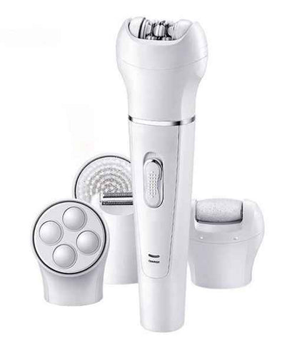 5 in 1 Multi - Functional Portable Face and body Skin Care Electric Massager Scrubber with Facial Latex Brush - Oopsdadforgot.com