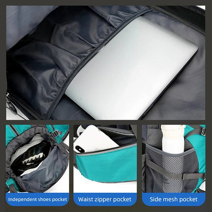 50L Fishing Backpack Large Capacity Camping Bags Outdoor Sport Hiking Trekking Climbing Travel Shoulder Backpacks Shoes Pack - Oopsdadforgot.com