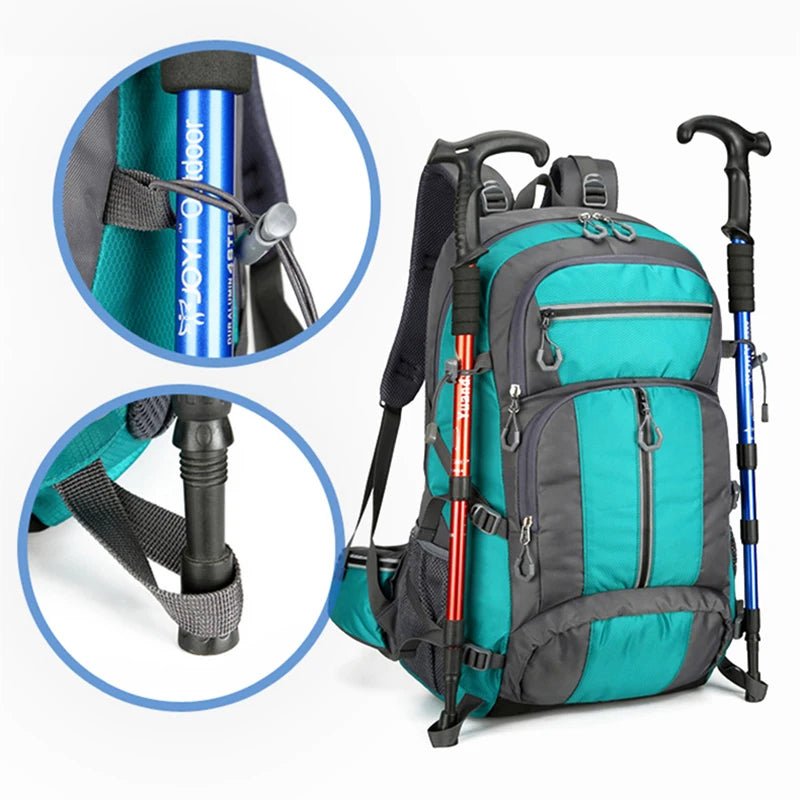 50L Fishing Backpack Large Capacity Camping Bags Outdoor Sport Hiking Trekking Climbing Travel Shoulder Backpacks Shoes Pack - Oopsdadforgot.com