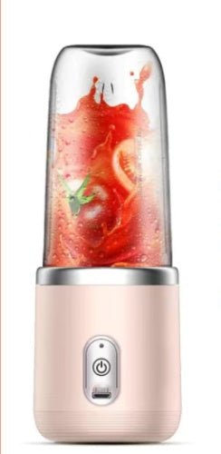 6blade Portable Blender Mini Juicer Cup Extractor Smoothie USB Charging Fruit Squeezer Blender Food Mixer Ice Crusher Portable Juicer Machine - Oopsdadforgot.com