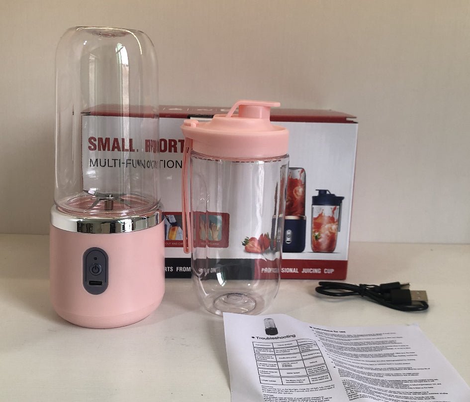 6blade Portable Blender Mini Juicer Cup Extractor Smoothie USB Charging Fruit Squeezer Blender Food Mixer Ice Crusher Portable Juicer Machine - Oopsdadforgot.com