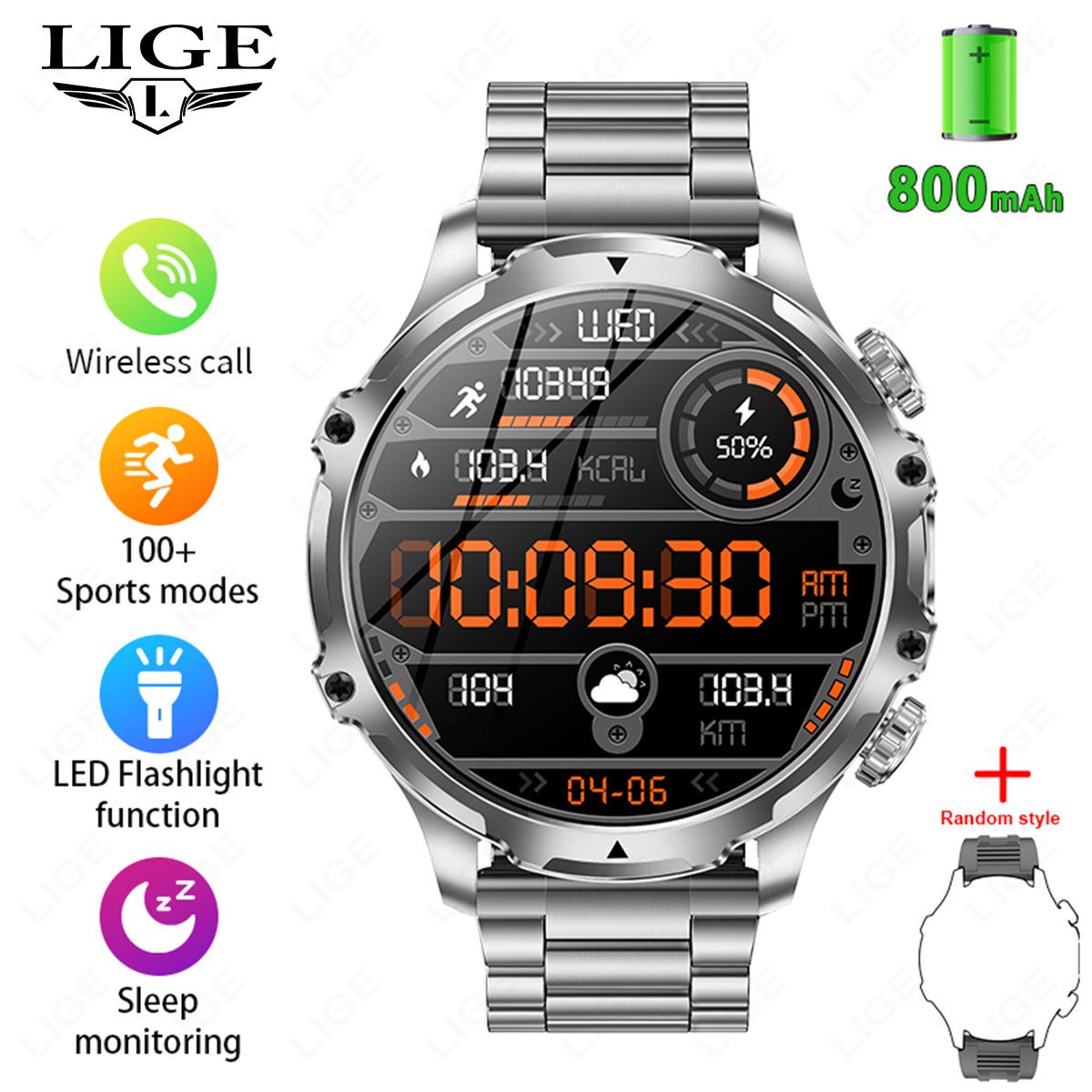 AK75 Smart Watch With Bluetooth Calling - Oopsdadforgot.com