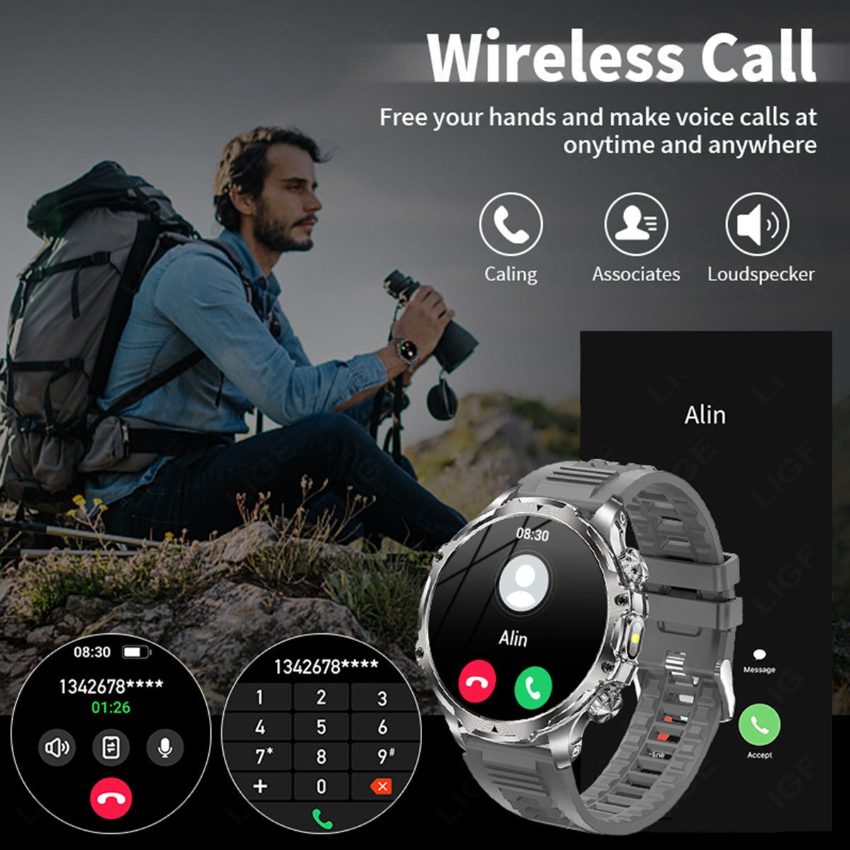 AK75 Smart Watch With Bluetooth Calling - Oopsdadforgot.com