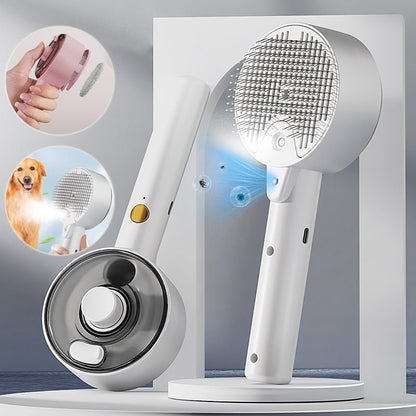 Animal Hair Remover Brush Dog And Cat Steam Brush Pet Self Cleaning Dog Brush Grooming Removes Cat Hairs Cat Dog Accessories Pet Products - Oopsdadforgot.com