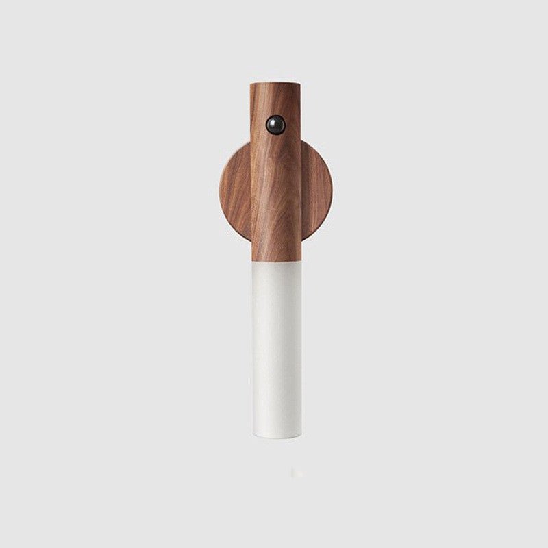 Auto LED USB Magnetic Wood Wireless Night Light Corridors Porch Lights PIR Motion Sensor Wall Light Cabinet Lamp - Oopsdadforgot.com
