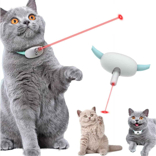 Smart Laser Cat Collar Interactive Toy USB Charging - Oopsdadforgot.com