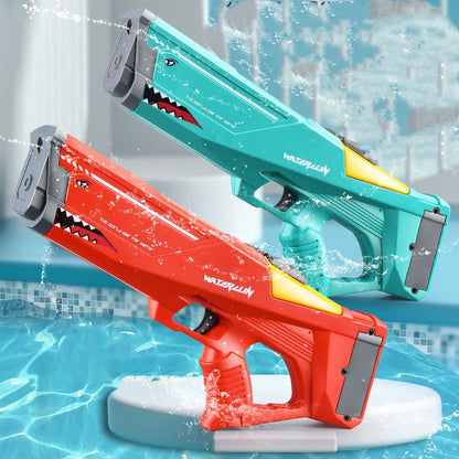Automatic Electric Water Gun Toys Shark High Pressure Outdoor Summer Beach Toy Kids Water Fight Pool Party Water Toy - Oopsdadforgot.com
