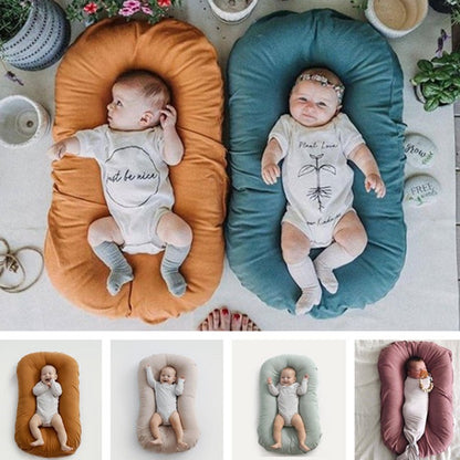 Baby Nest Bed Crib Newborn Baby Nest Cot Cribs Infant Portable Cotton Crib Travel Cradle Cushion - Oopsdadforgot.com