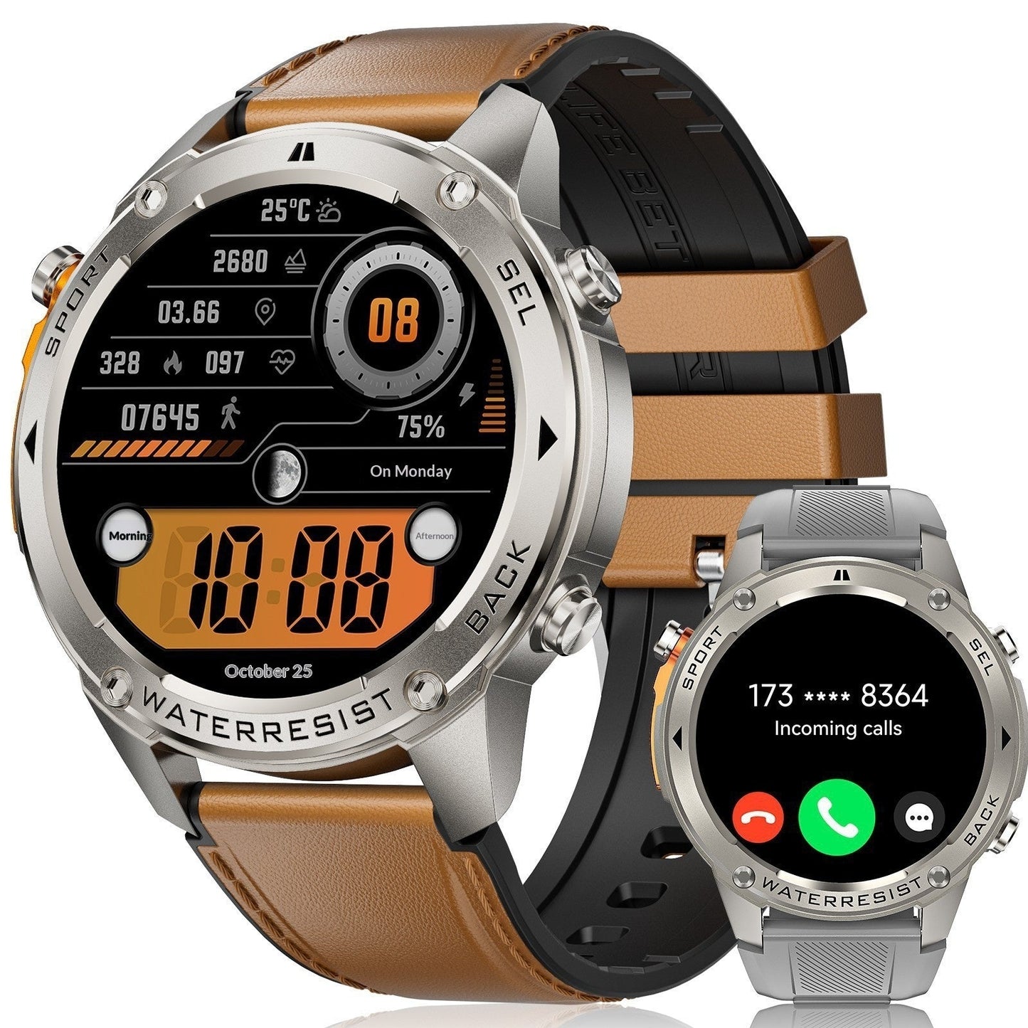 Bluetooth Calling GPS Beidou Positioning Triple - Proof Smartwatch - Oopsdadforgot.com