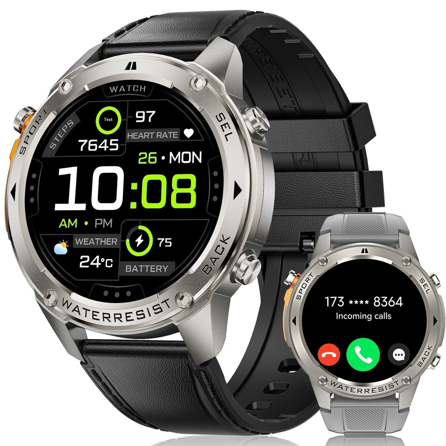 Bluetooth Calling GPS Beidou Positioning Triple - Proof Smartwatch - Oopsdadforgot.com