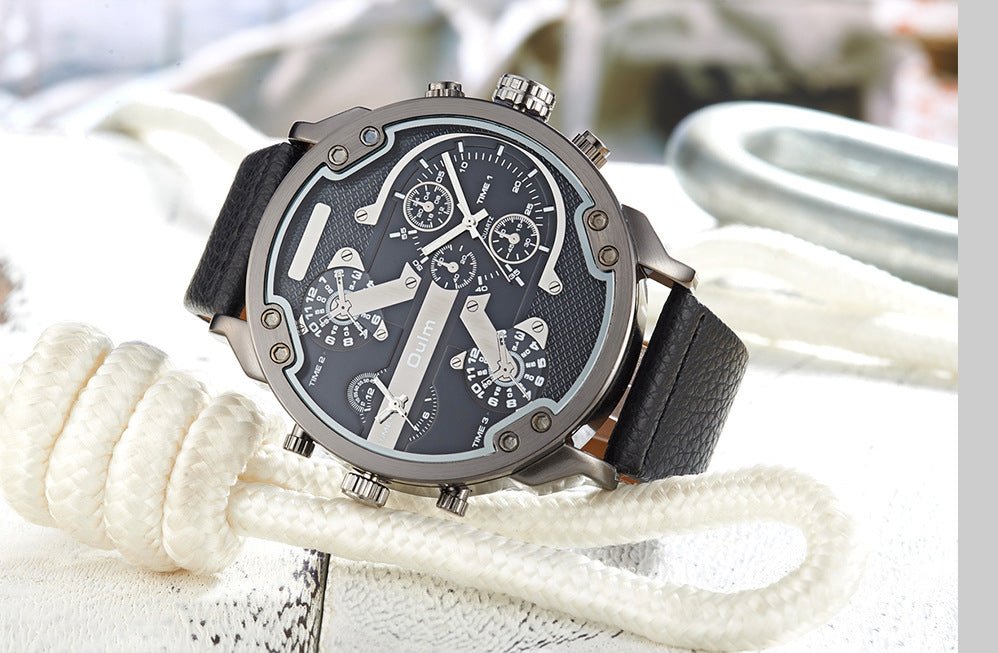 Bold Dual - Time Black Outdoor Sports Watch - Oopsdadforgot.com