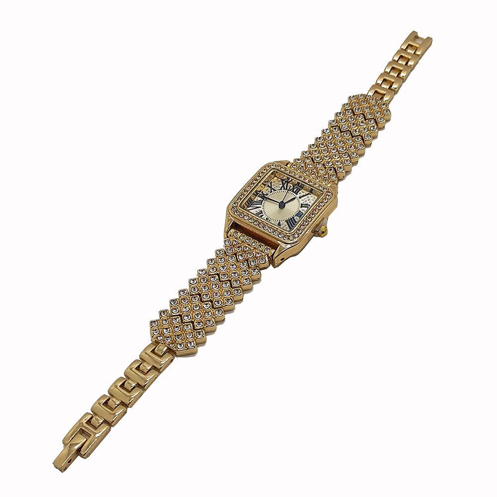 Bracelet Set Square Full Sky Star Full Diamond Women's Watch - Oopsdadforgot.com