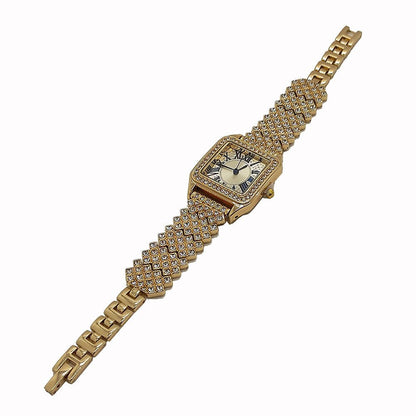 Bracelet Set Square Full Sky Star Full Diamond Women's Watch - Oopsdadforgot.com