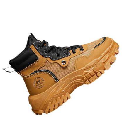 Breathable High - top Vintage British - style Work Boots - Oopsdadforgot.com