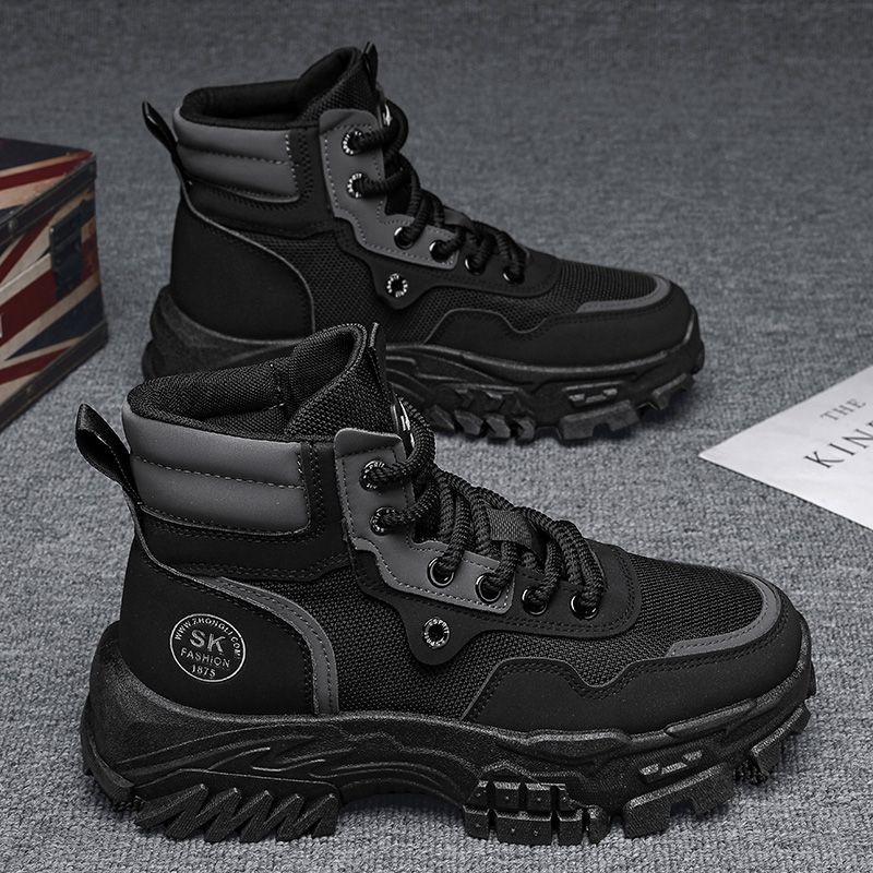 Breathable High - top Vintage British - style Work Boots - Oopsdadforgot.com