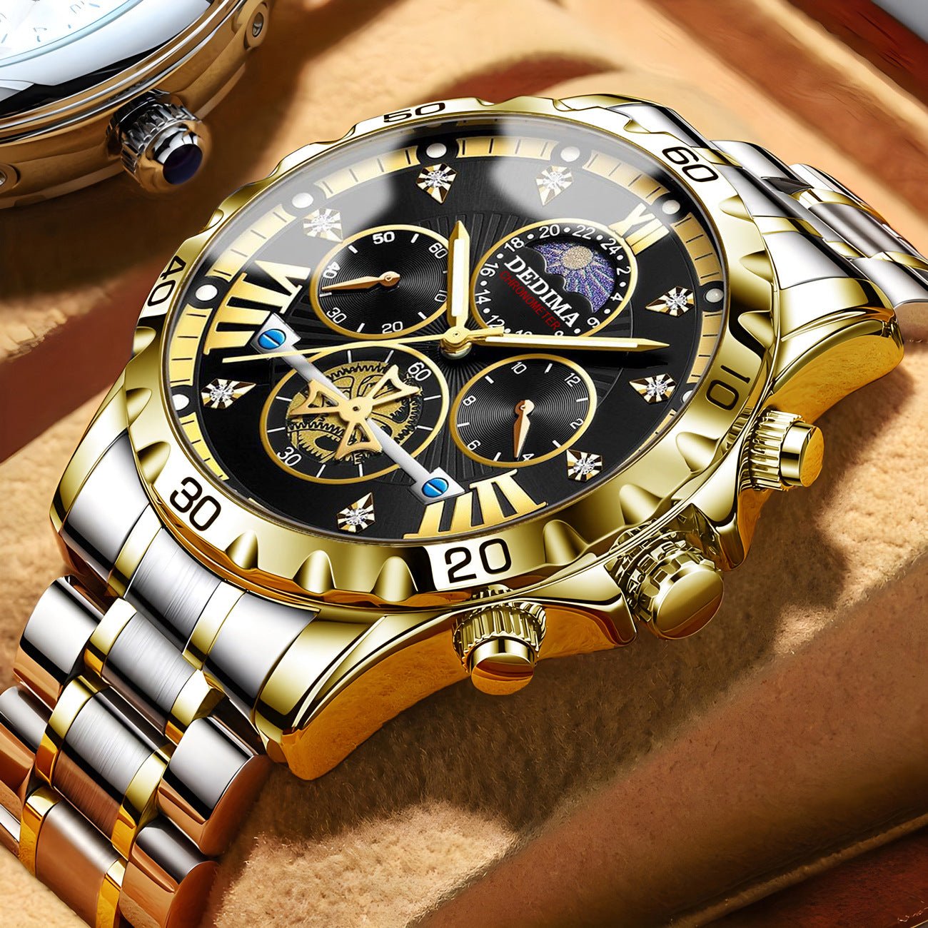 Business Luminous Waterproof Flywheel Quartz Watch - Oopsdadforgot.com