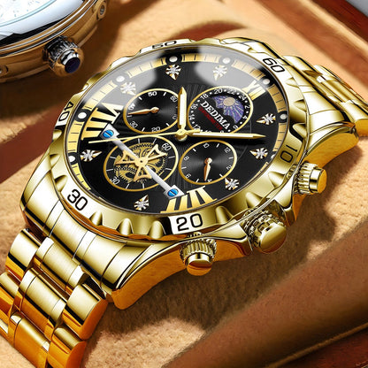 Business Luminous Waterproof Flywheel Quartz Watch - Oopsdadforgot.com