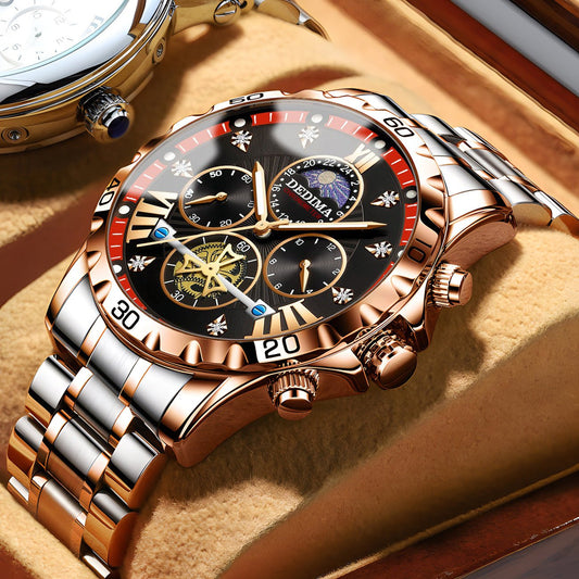 Business Luminous Waterproof Flywheel Quartz Watch - Oopsdadforgot.com