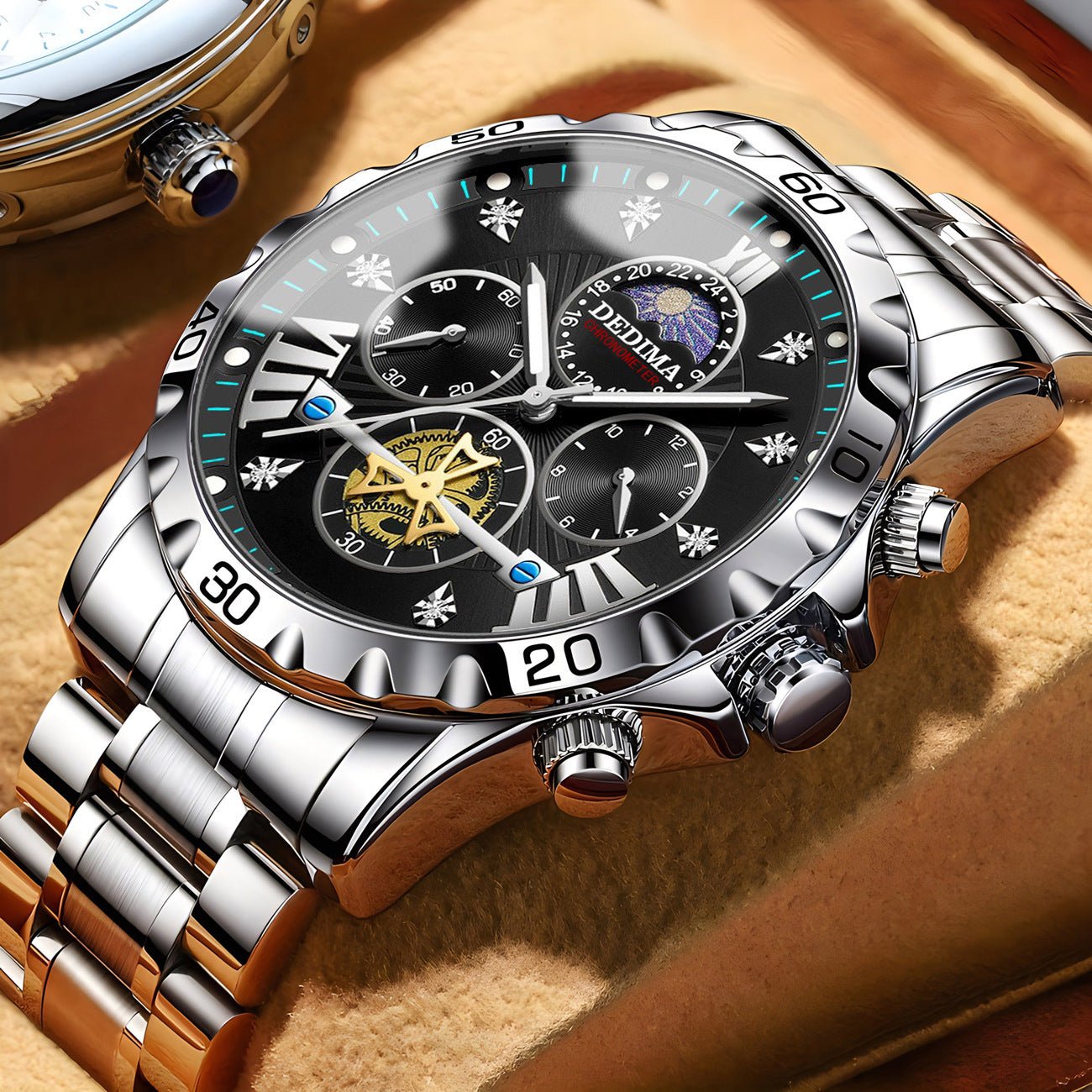Business Luminous Waterproof Flywheel Quartz Watch - Oopsdadforgot.com