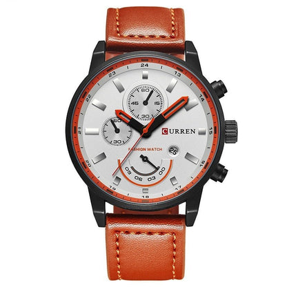 Cairen Water - Resistant Calendar Leather Business - Casual Quartz Watch - Oopsdadforgot.com