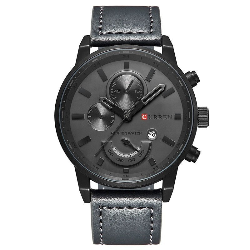 Cairen Water - Resistant Calendar Leather Business - Casual Quartz Watch - Oopsdadforgot.com