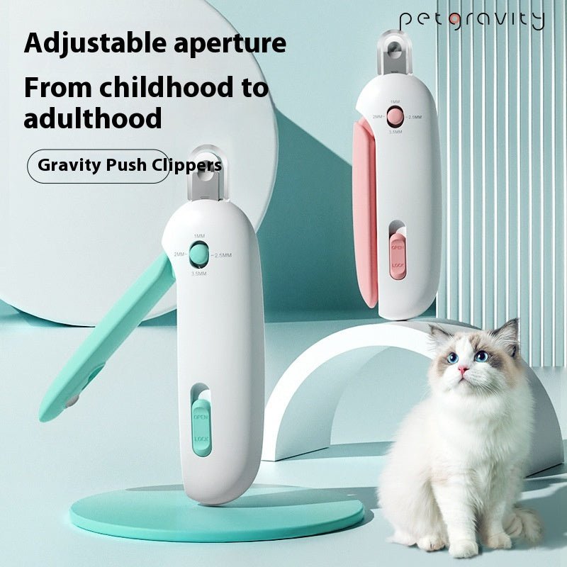 Cat Nail Scissors With Gravity Push Scissors - Oopsdadforgot.com