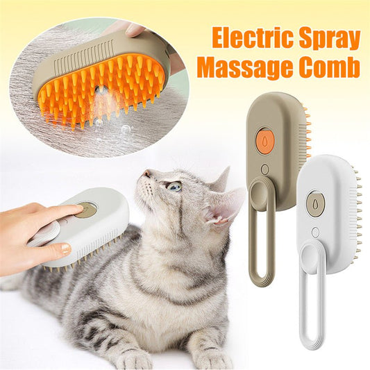 Cat Steam Brush Steamy Dog Brush 3 In 1 Electric Spray Cat Hair Brushes For Massage Pet Grooming Comb Hair Removal Combs Pet Products - Oopsdadforgot.com