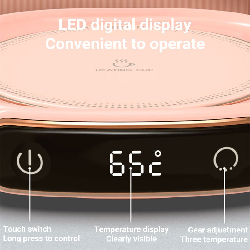 Coffee Mug Warmer Warm Coaster Smart Heating Cup Thermal Insulation Constant Temperature Coaster Heating Pad Desktop - Oopsdadforgot.com