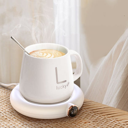 Coffee Mug Warmer Warm Coaster Smart Heating Cup Thermal Insulation Constant Temperature Coaster Heating Pad Desktop - Oopsdadforgot.com