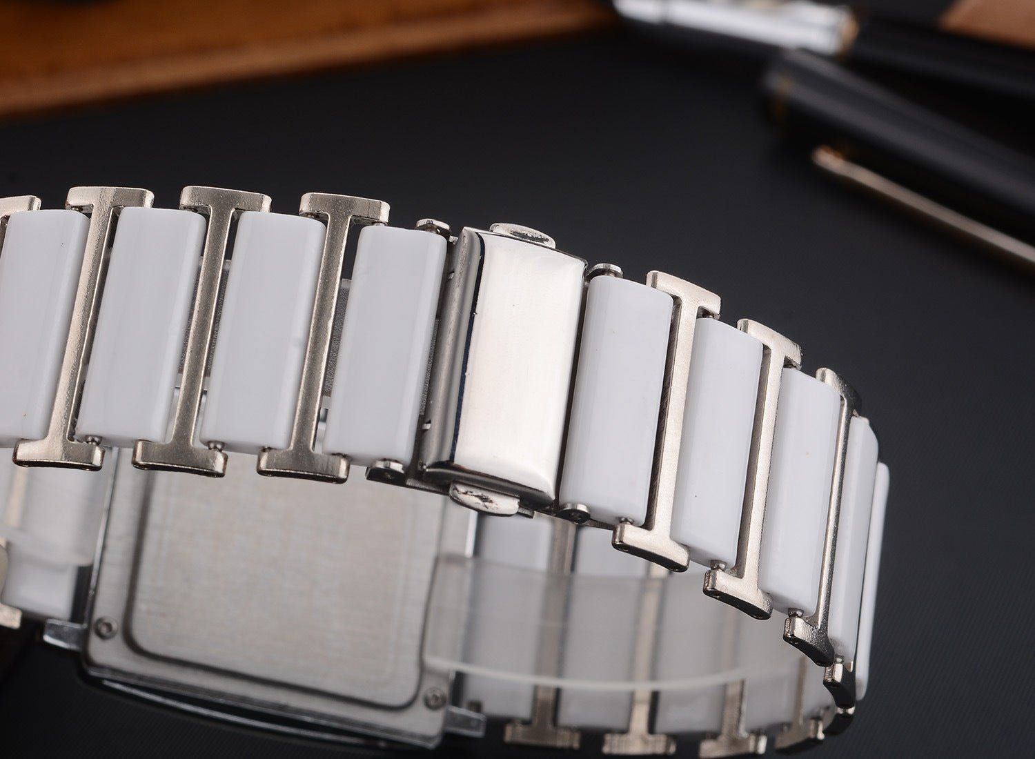 Couple's Square Diamond Set Quartz Watch - Oopsdadforgot.com