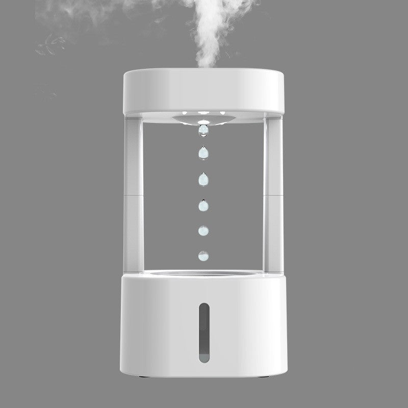 Creative Anti - gravity Water Drop Humidifier Air Conditioning Mist Spray Household Quiet Bedroom Office With 580ML Water Tank - Oopsdadforgot.com
