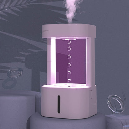 Creative Anti - gravity Water Drop Humidifier Air Conditioning Mist Spray Household Quiet Bedroom Office With 580ML Water Tank - Oopsdadforgot.com