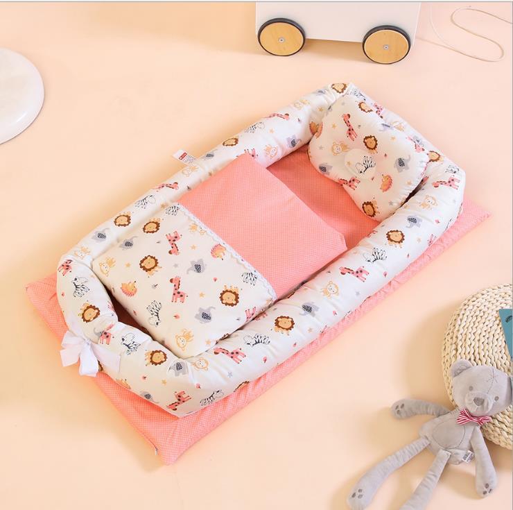 Crib Anti - pressure Newborn Foldable Portable Crib Middle Bed Baby Infant Mattress Bionic Travel Bed - Oopsdadforgot.com