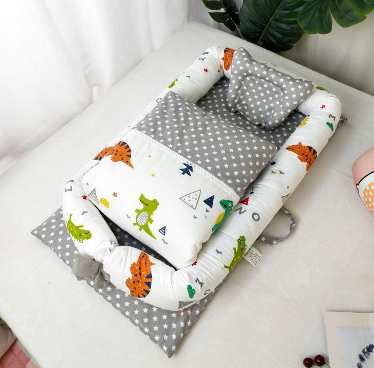 Crib Anti - pressure Newborn Foldable Portable Crib Middle Bed Baby Infant Mattress Bionic Travel Bed - Oopsdadforgot.com