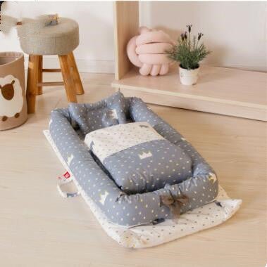 Crib Anti - pressure Newborn Foldable Portable Crib Middle Bed Baby Infant Mattress Bionic Travel Bed - Oopsdadforgot.com
