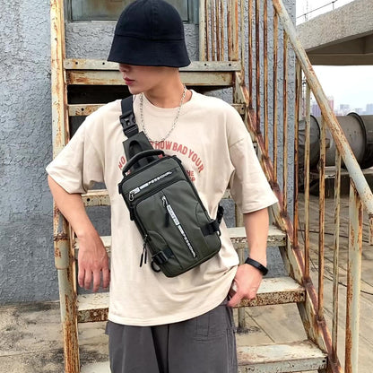 Crossbody Bags Men Multifunctional Backpack Shoulder Chest Bags - Oopsdadforgot.com