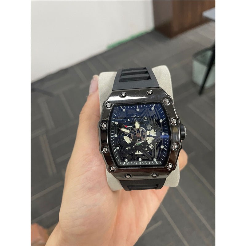 Cylindrical Mens Watch With Luminous Quartz Movementnon - wristwatch - Oopsdadforgot.com